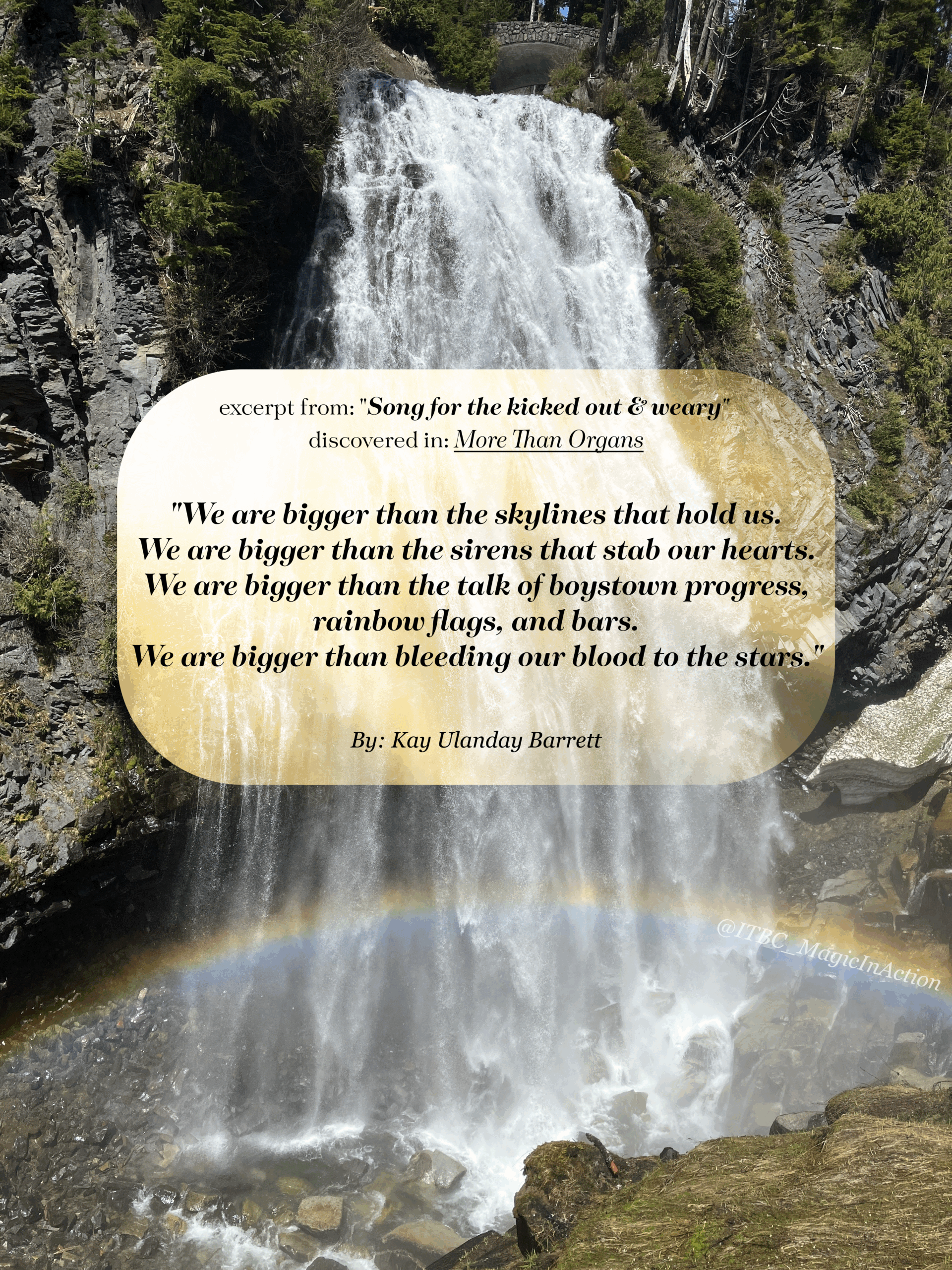 Rainbow Waterfall with Kay Ulanday Barrett exerpt