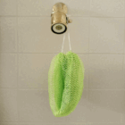 African Net Sponge - Lime, hanging