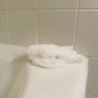 African Net Sponge - White, on tub