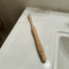 Bamboo Toothbrush - soft-medium castor bean bristles, long