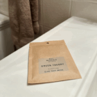 Bell Mouintain Face Mask - Green Theory, clay, front