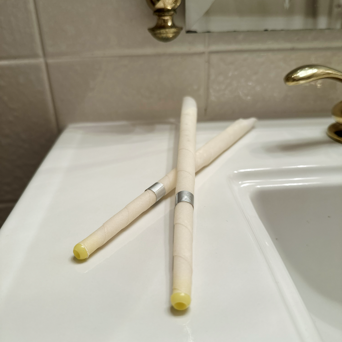 Ear candle set (2 candles), crossed