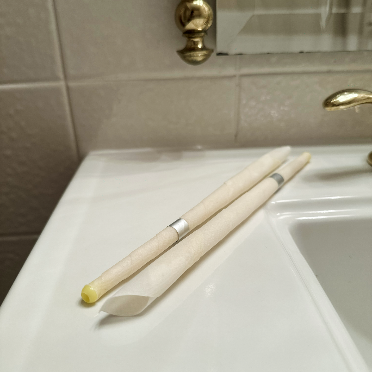 Ear candle set (2 candles), flat