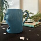 Earth + Water Eternal Scream Snack Mugs, blue
