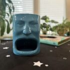 Earth + Water Eternal Scream Snack Mugs, blue front