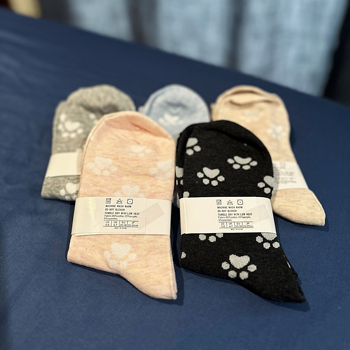 Familiar Footlings Ankle Socks - 5-pair set, backs