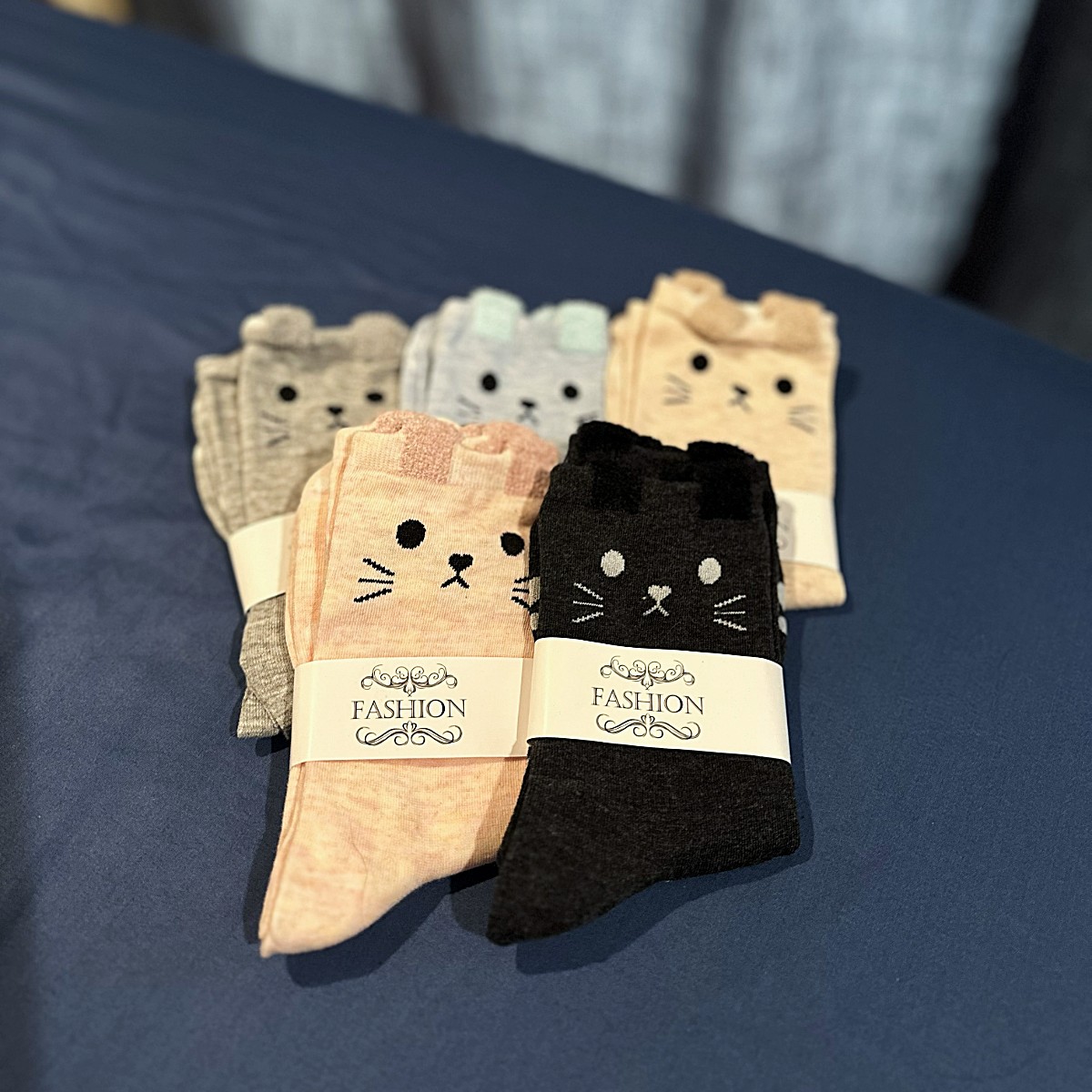 Familiar Footlings Ankle Socks - 5-pair set, edited SQUARE Familiar Footlings Ankle Socks - 5-pair set