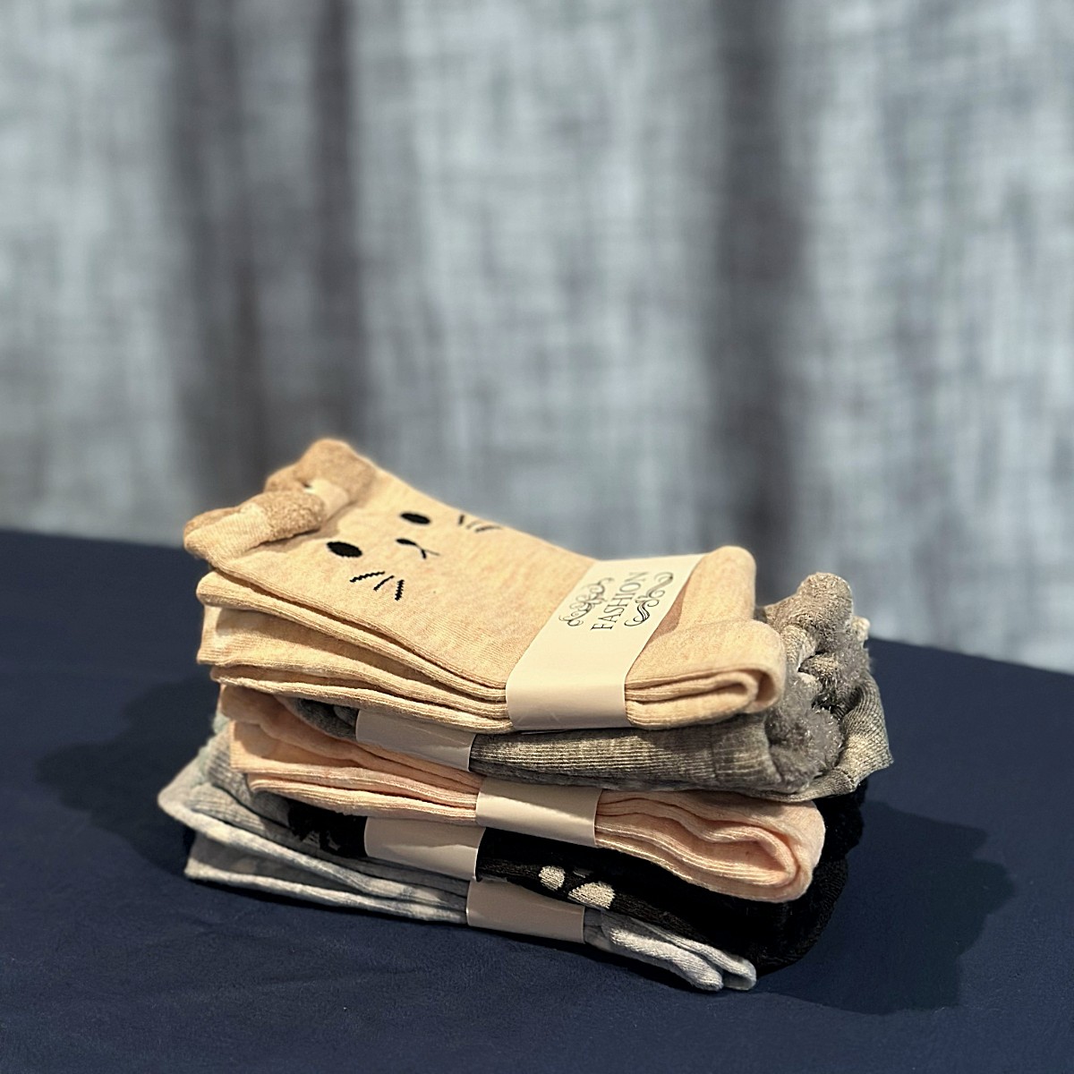 Familiar Footlings Ankle Socks - 5-pair set, stacked