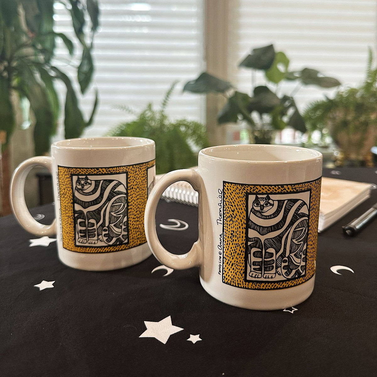 Mew & Brew Kitty Mug - pair