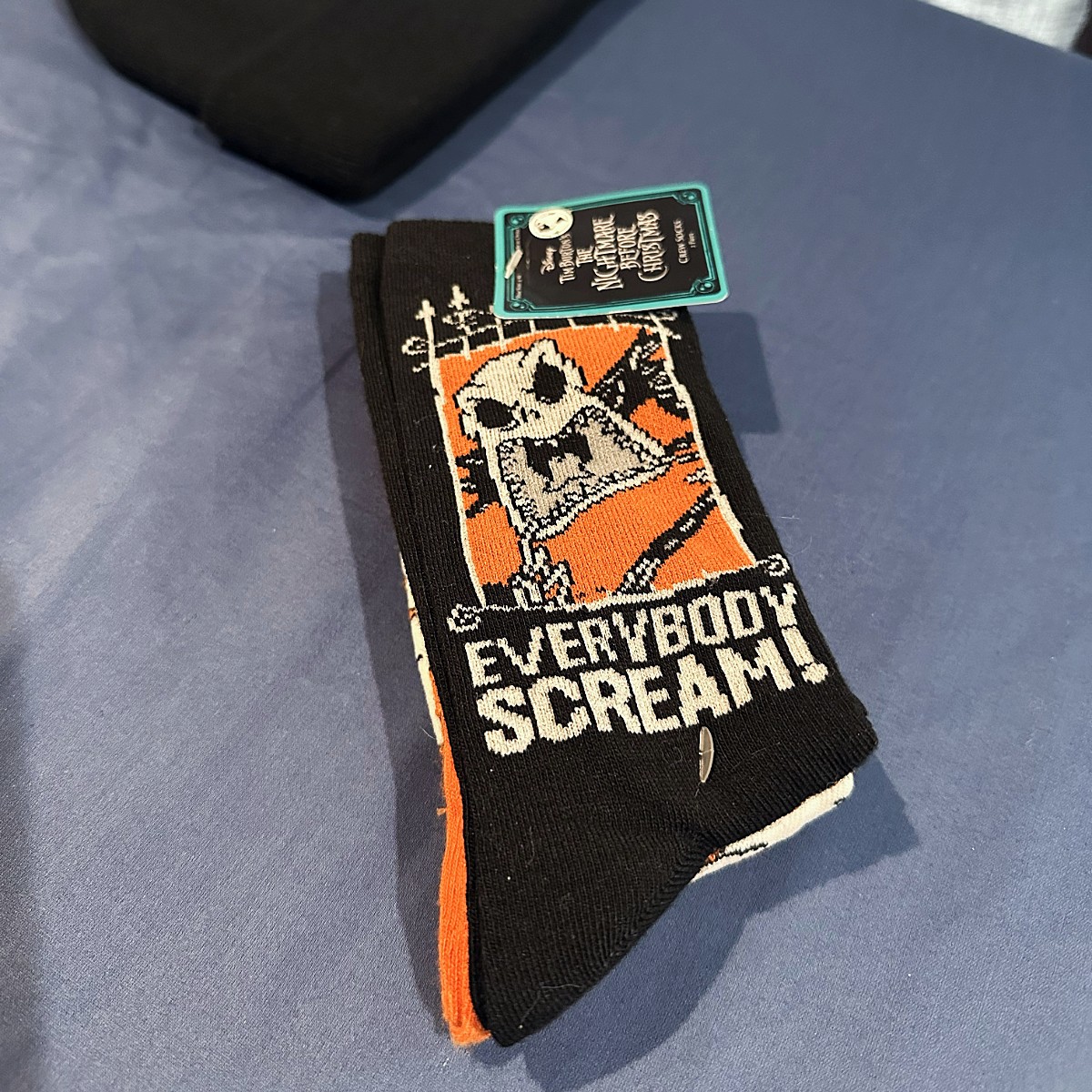 Nightmare Before Christmas Disney Socks - pair, Everybody Scream!, edited SQUARE Nightmare Before Christmas Disney Socks - pair, Everybody Scream!