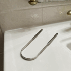 Stainless Steel Tongue Scraper - silver