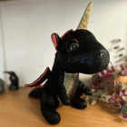 Twin Flame Dragon Plushies - large, right side